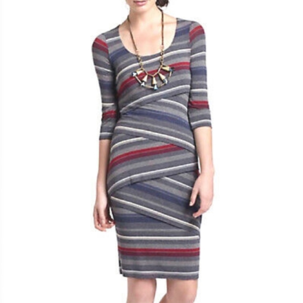 Anthropologie X Bailey 44 Body Con Column Dress